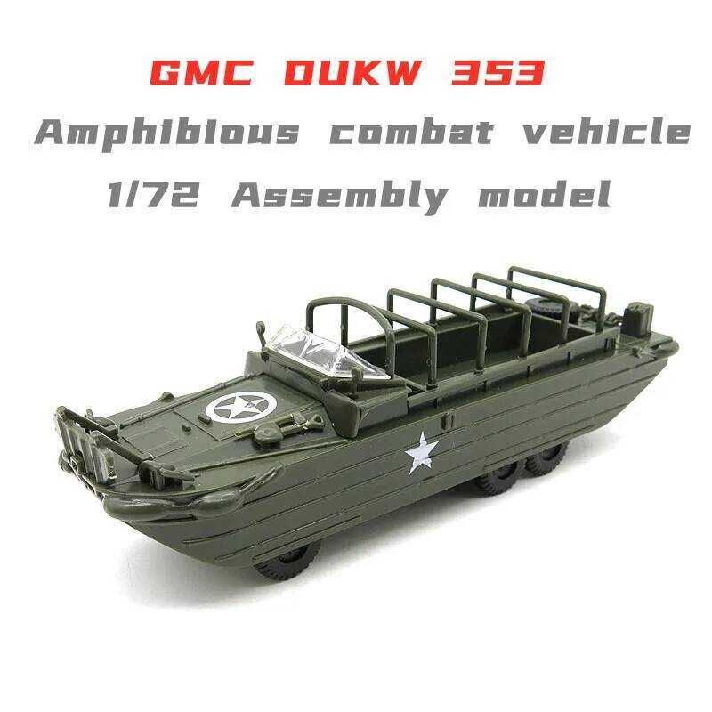 C 1/72 Ww2 GMC DUKW 353 Amphibious Combat Vehicle Assembly Model Military Model Building Kits Eduio