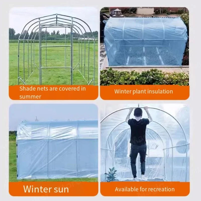 Greenhouse skeleton accessories flower shed greenhouse insulation shed flower room household outdoo