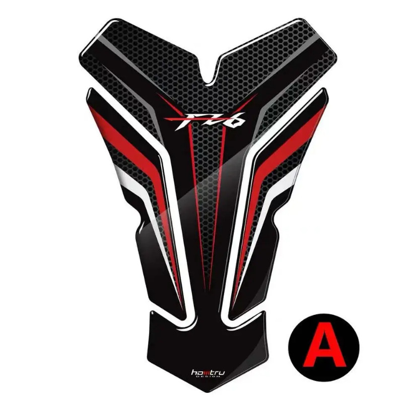 Motorcycle FOR YAMAHA FZ6 FZ6N FZ6S FZ6A Tankpad Sticker Fishbone 3D Tank Pad Stickers Oil Gas Prot