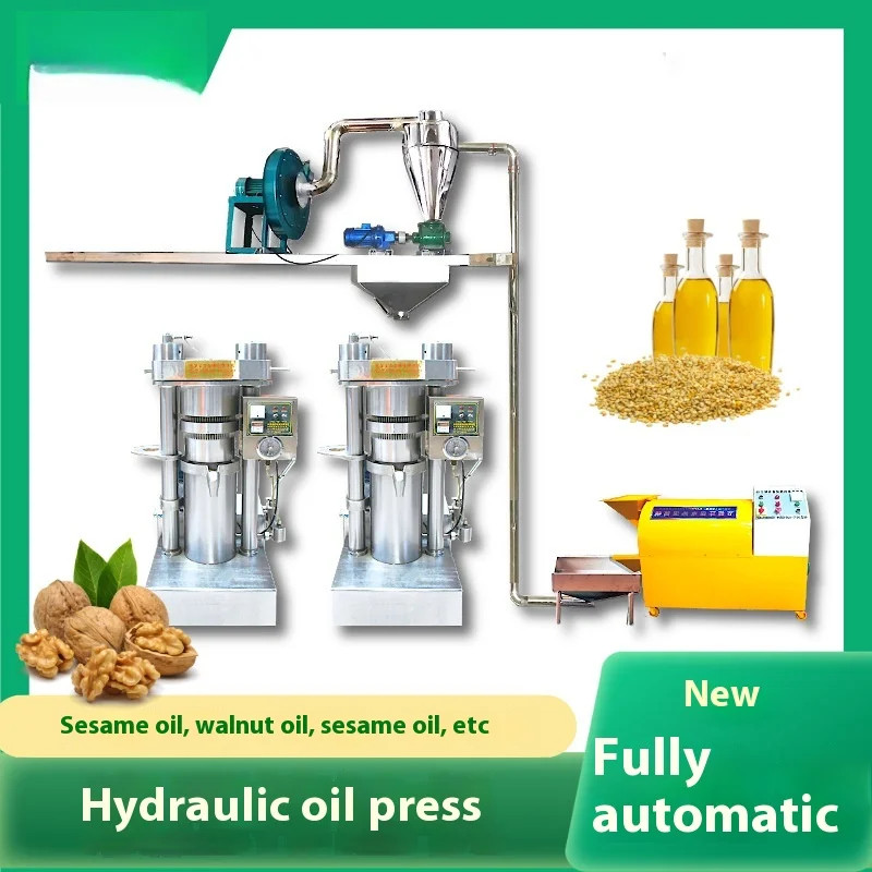 180 Type Hydraulic Sesame Oil Press, Fully Automatic Vertical Sesame Oil Press, Nut, Sunflower Seed
