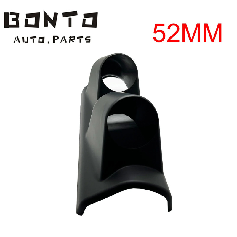 BONTO 2 Inch 52mm Car Gauge Pod Universal Black 2 Holes Left holder For 2 Inch 52mm Gauge Left Driv