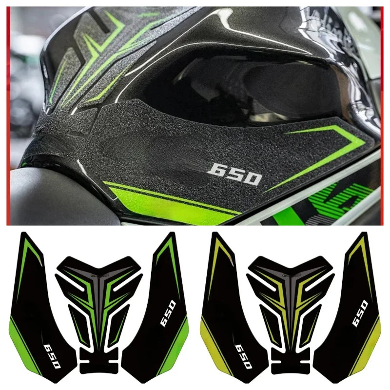 For z650 Z650 NINJA650 NINJA 650 ninja650 Motorcycle Tank Clear Pad Knee Grip Decals Transparent Le