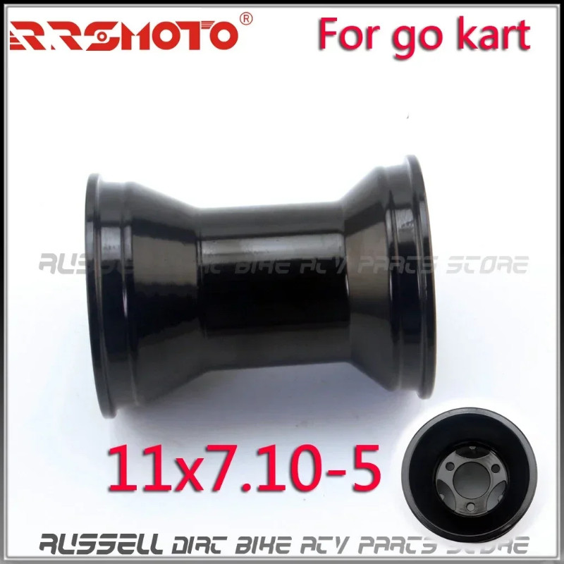 Go Kart Wheel Rim 5 inch 11x7.10-5 Gokart Racing Golf Buggy Drift Trike 5" Rear Slick