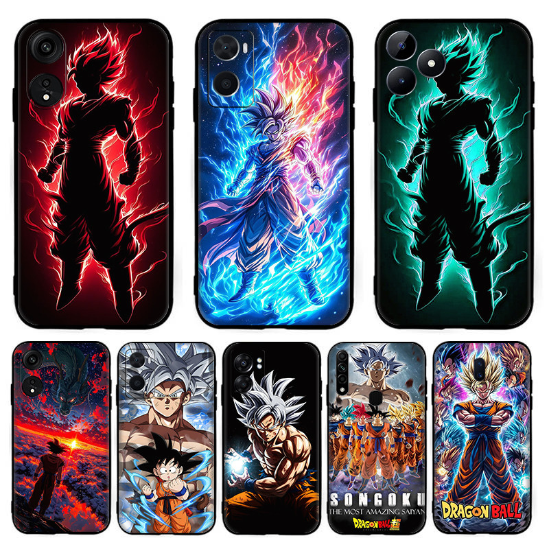 D + 2 Cartoon Anime Dragon Ball สําหรับ OPPO R9 F1 Plus R9S Reno 2 2Z 2F 3 4 Pro 5 5F Lite 5K TPU ซิ
