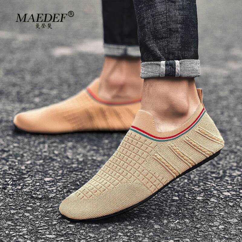 C MAEDEF Men's Slippers Tennis Shoes For Men Shoes Breathable Loafers Men Shoes Home Bedroom Slippe