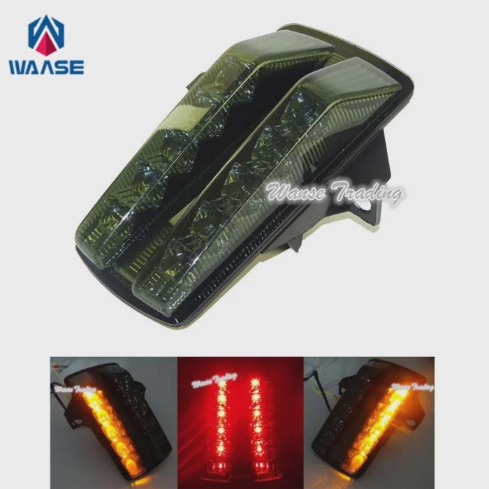 waase For Suzuki SV650 SV650A SV650F SV650S SV650SF 2003-2012 Chrome Rear Tail Light Brake Turn Sig