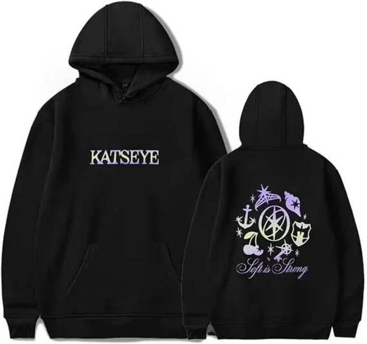 2025 Katseye 2D Hoodie แฟชั่น Pop Music ผู้ชายและผู้หญิงกีฬา Hoodie Coat