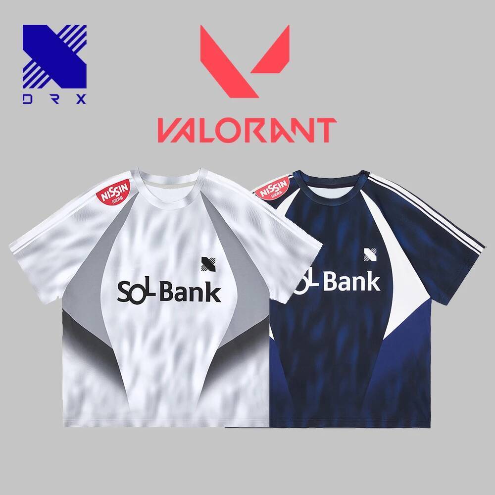 เสื้อทีมฝึกซ้อม Valorant DRX สำหรับการแข่งขัน VCT Masters Bangkok ปี 2025 เหมาะสำหรับผู้ชายและผู้หญิ