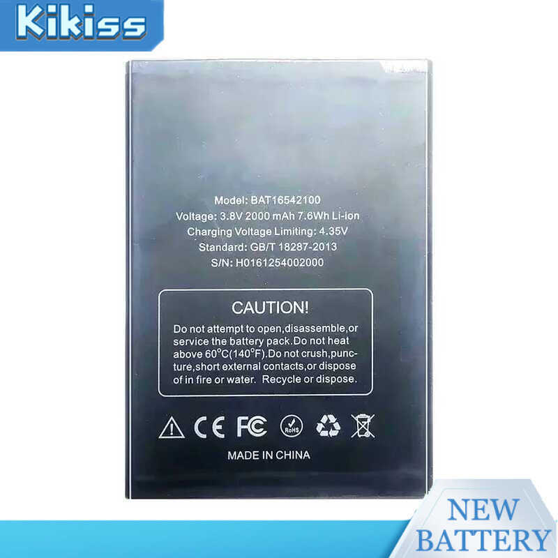 Long-Lasting Performance 2000mAh For Doogee X9 Mini BAT16542100 Mobile Phone Battery Fast Charging