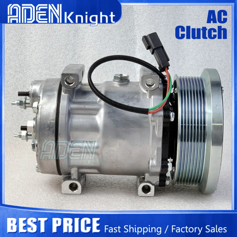 SD7H15 Air Conditioner AC Compressor For CATERPILLAR PN 320-1291 4095 SD7H15-4095 3201291 509-6833