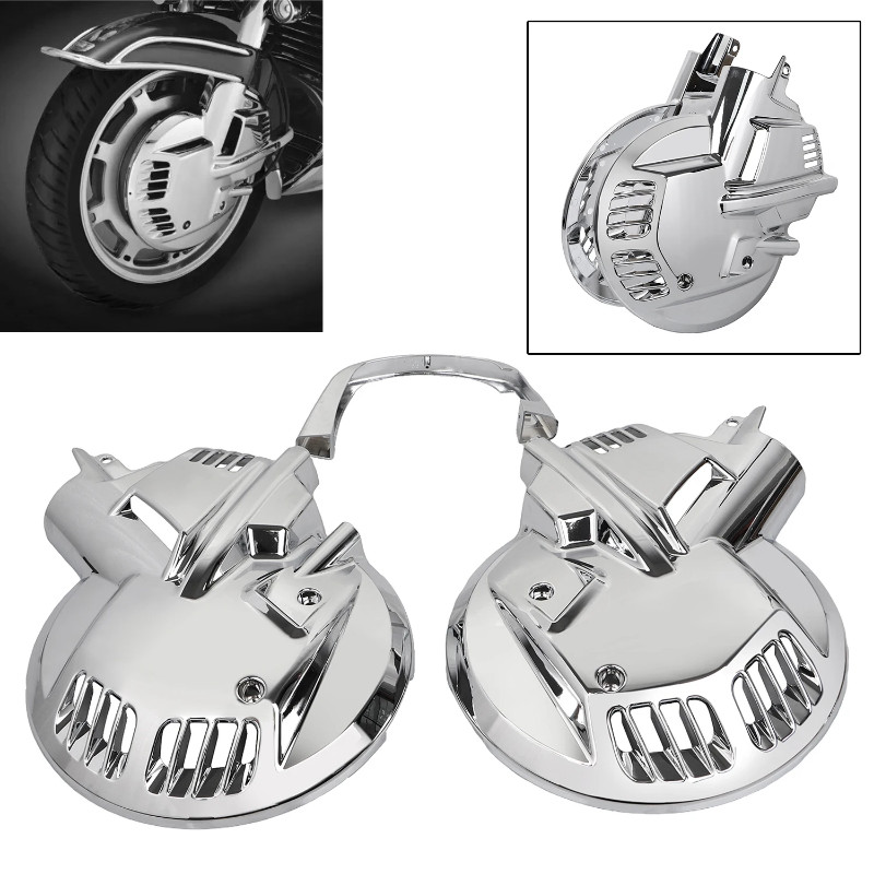 Motorcycle Front Brake Rotor Disc Covers For Honda Goldwing GL1500 1988-2000 GL1500SE GL1500A Aspen