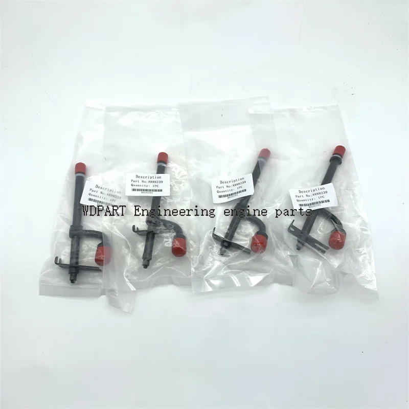 27333 AR88239 AR89563 AR89564 AR49877 AR73673 AR88236 Fuel Injector 4PCS for John Deere 444C 444CH
