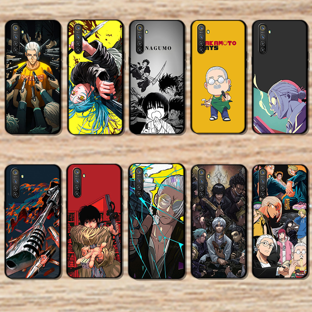 สําหรับRealme 3 5 6 Pro 5i 5s 6i 7i G10 SAKAMOTO DAYSสีดําBorder TPUเคสโทรศัพท์ | ยืดหยุ่น กันกระแทก