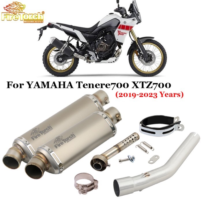 Slip On For YAMAHA Tenere700 Tenere 700 XTZ700 XTZ-700 2019 - 2023 Motorcycle Exhaust System Modify