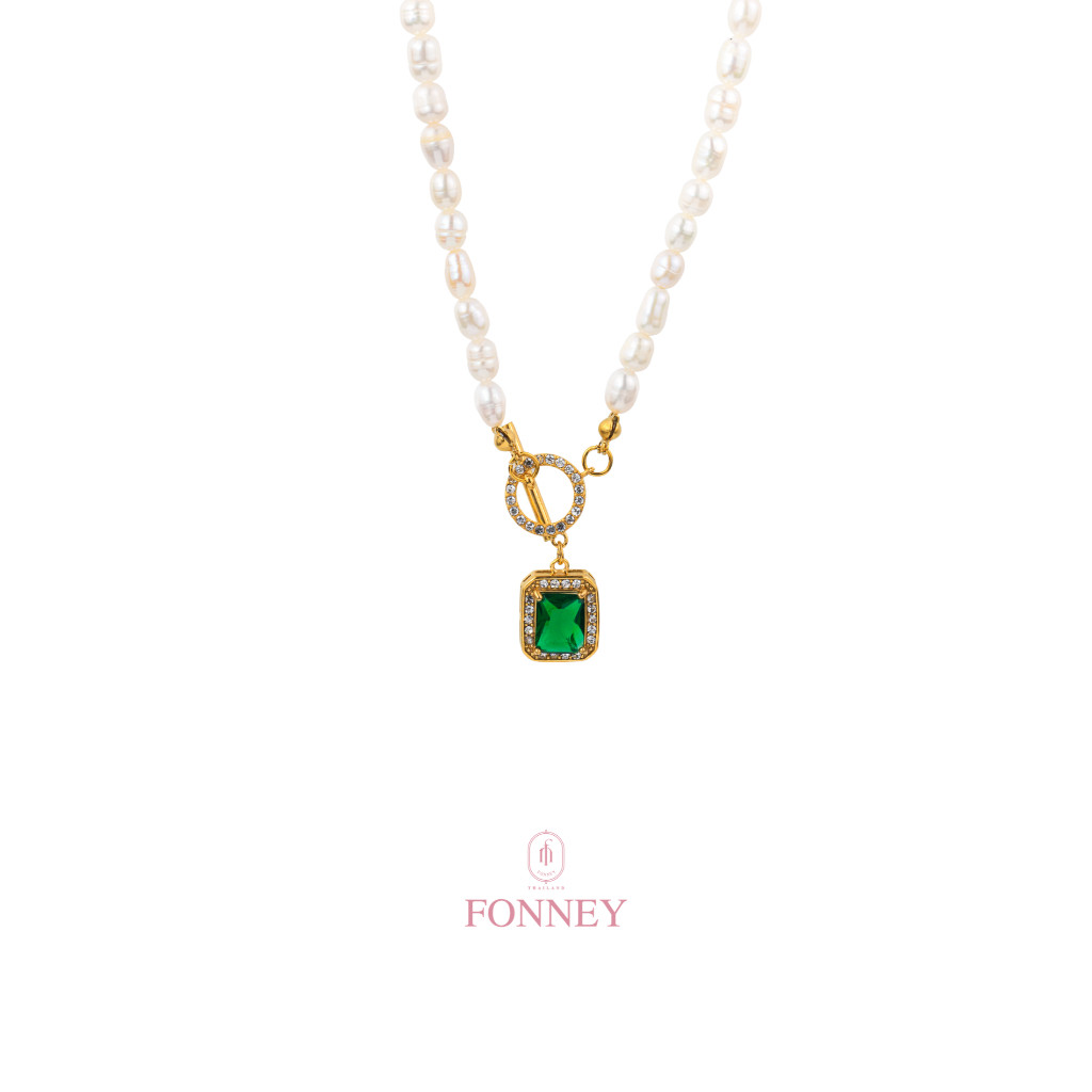 [ส่งด่วนฟรี] Fonney สร้อยคอ สแตนเลสแท้ไม่ลอกไม่ดำ