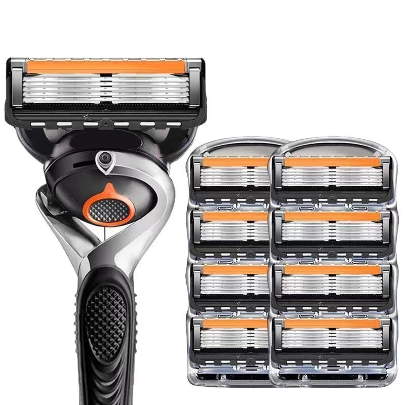ทั่วไป A-Peak Hidden Manual Shavade Blade Blade Blade Blade Men Head 5 ชั้นหัวมีดโกนหนวด Geely