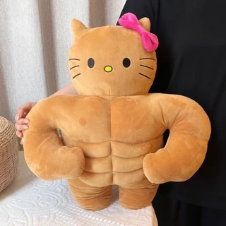 ของเล่นตุ๊กตาตลกกล้ามเนื้อเตียงนอนหมอนหญิงตุ๊กตาของเล่น