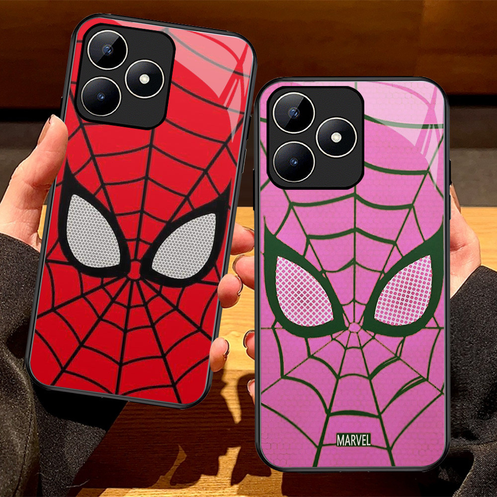 G-68 Spider man HD Glass Casing สําหรับ Realme C35 C55 C30S C33 C31 C53 C30 กรณี