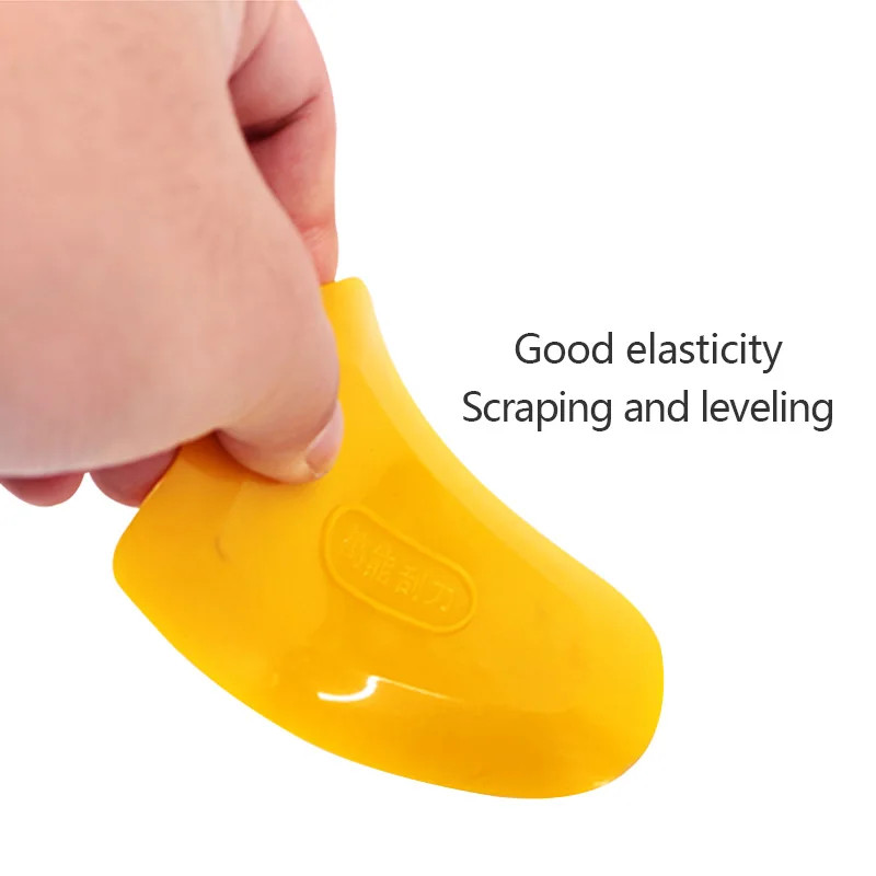 Paint Tool Putty Oval Scraper Scraper Putty Knife Plastic Car Paint Hand Tool Rubber Material