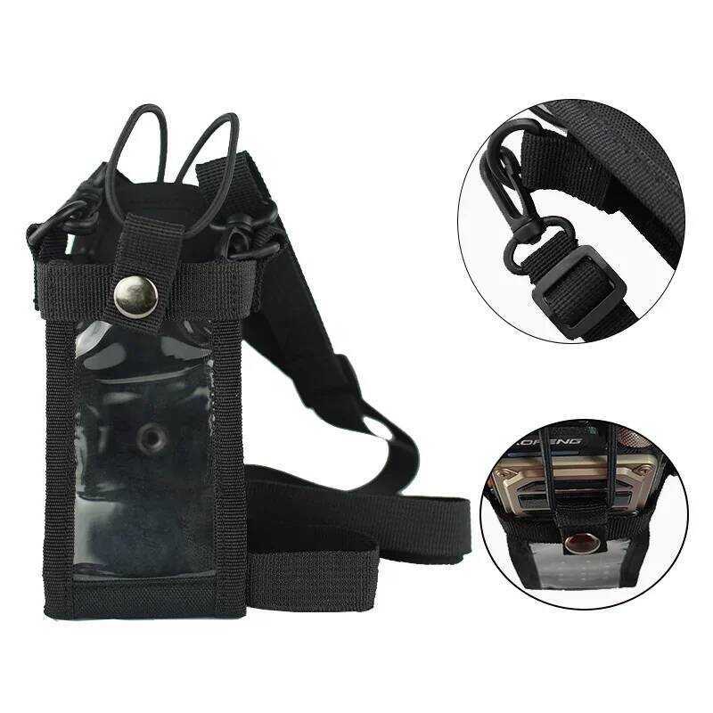 ▥ ผู้ถือวิทยุ Uv-25M Bf-X5 Pro ไนลอน Uv25 วิทยุอินเตอร์คอมกระเป๋าเอว