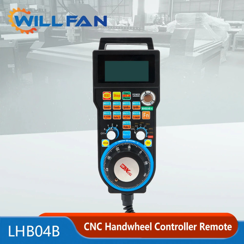 Will Fan XHC LHB04B CNC USB handwheel Mach3 4 axis 6 axis MPG Suspension Hand Wheel remote control