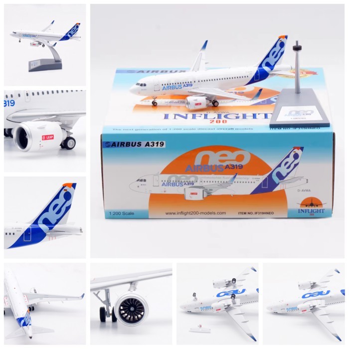 Inflight AIRBUS AIRBUS ภาพวาดโรงงานเดิม A319neo D-AVWA เครื่องบินโลหะผสมรุ่น 1/200