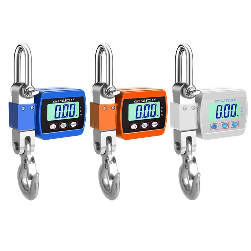 300KG/500KG Digital Crane Scale Portable Hanging Scale Heavy Duty Crane Scale LCD Backlight Industr