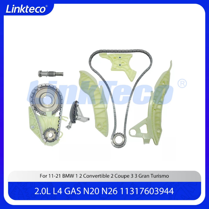 Engine part Timing chain kit Fit 2.0 L T L4 GAS N20 N26 For 11-21 2.0L BMW 1 2 Convertible 2 Coupe
