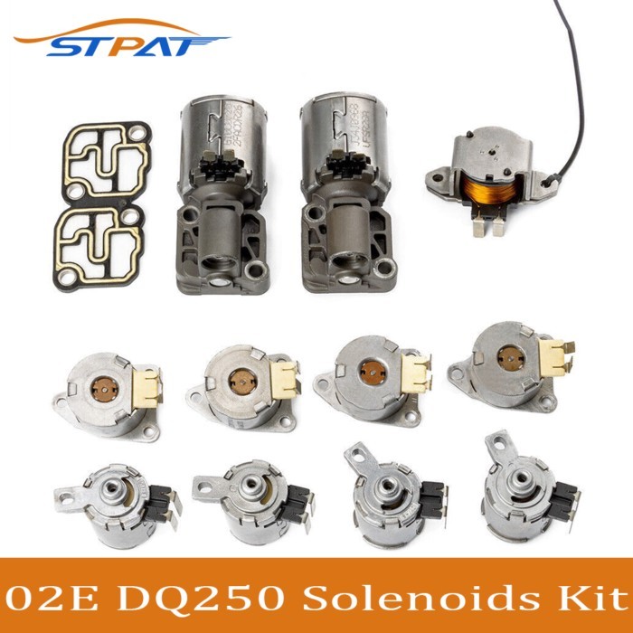 STPAT DQ250 02E DSG 6-Speed Transmission Valve Body Solenoids 02E325025AJ 02E927770AL For Audi A3Q3