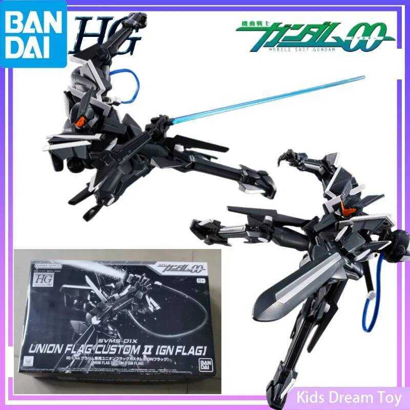 Bandai ชุดประกอบ ของแท้ในสต็อก PB Limited HG GUNDAM Anime UNION FLAG CUSTOM Ⅱ [GN FLAG] ฟิกเกอร