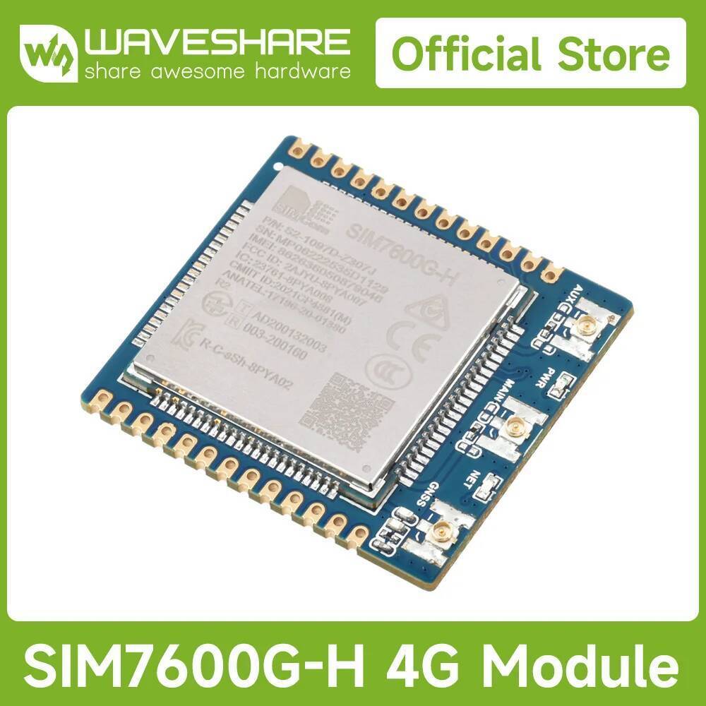 โมดูลสื่อสาร Waveshare SIM7600X 4G, รองรับหลายแบนด์, เข้ากันได้กับ 4G/3G/2G, พร้อมตําแหน่ง GNSS-เวอร