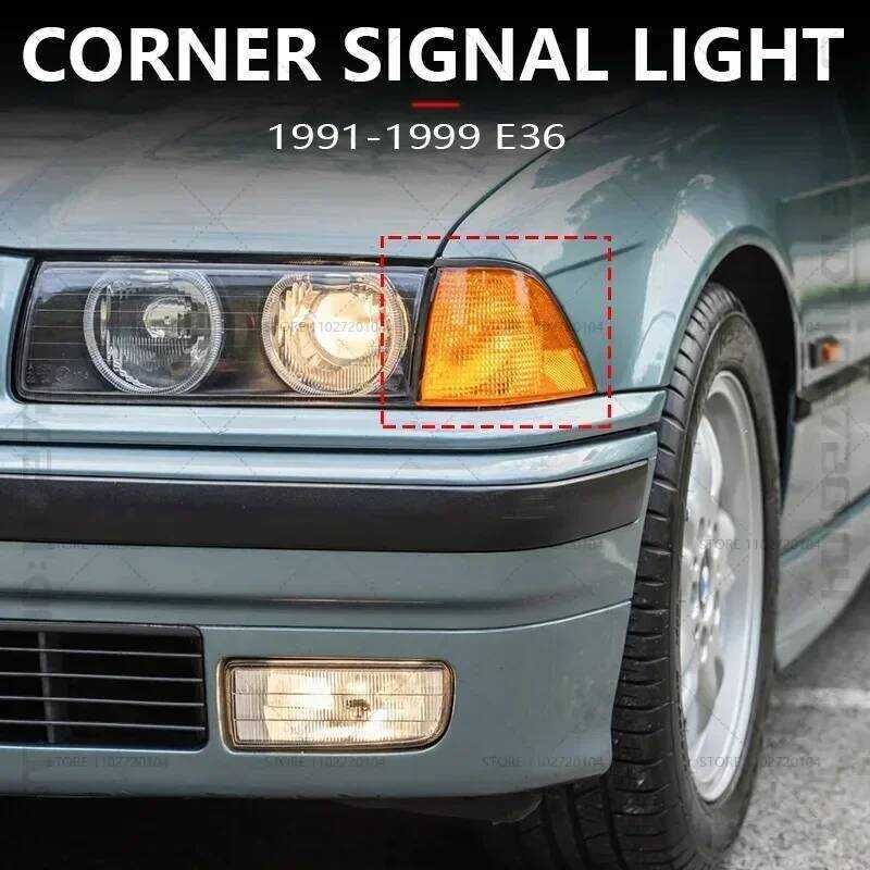 C For 11-1 E36 BMW 318I 318Ti 320I 325I 328I M3 4Door Car Corner Turn Signal Light White Yellow Gra