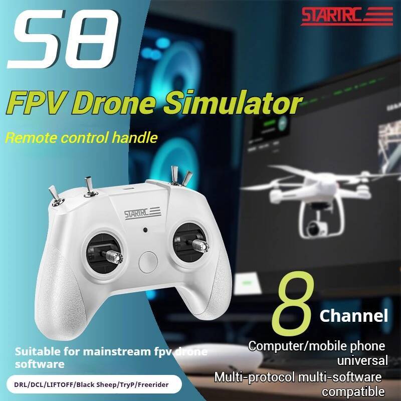 STARTRC FPV Drone การฝึกอบรมจําลองรีโมทคอนโทรล Handle 8CH Flight Simulator Controller ใช้งานร่วมกับ 