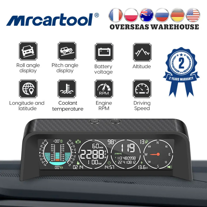 mrcartool M80 GPS & OBD Intelligent Multifunction Vehicle Head-up Display