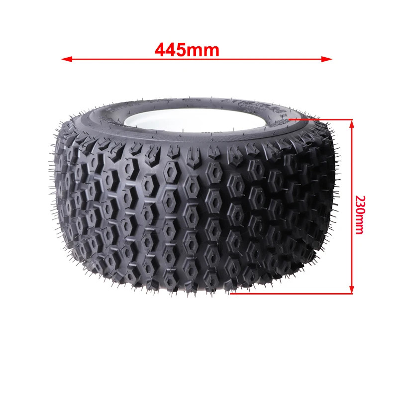 18X9.50-8 8 inch ATV tire with aluminum rim suitable for ATV, 4 wheeler, road tire wear-resistant w