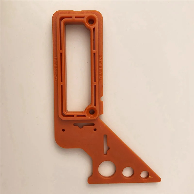 AASS-2 Pcs 8-In-1 Multi-Angle Woodworking Angle Ruler Locator Measuring Tool Ruler (Orange)