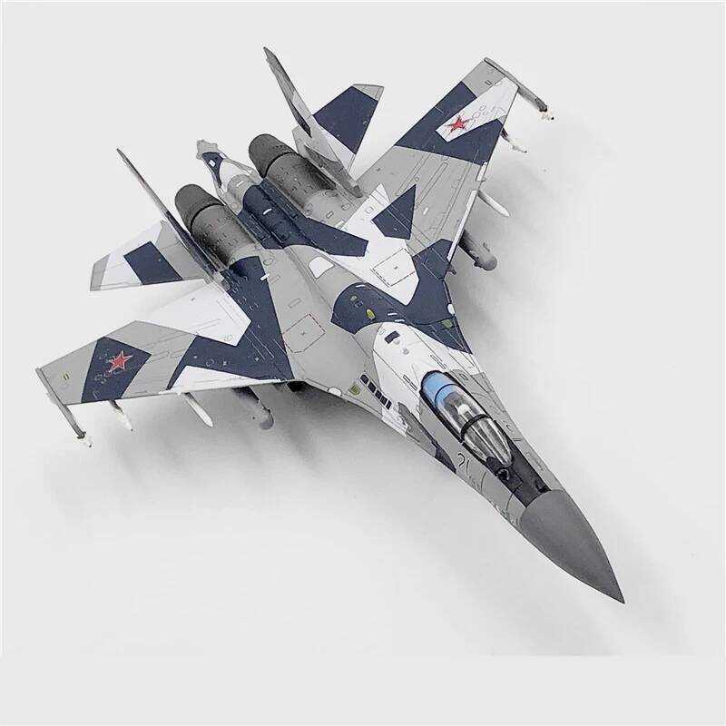 C JASON TUTU 1/100 Scale Diecast Alloy Model Russian Air Force Fighter Su-35 Military Missile Bombe