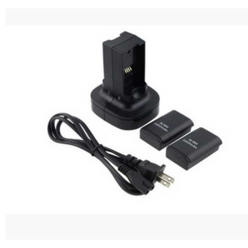 X XBOX360 Battery Dual Charge XBOX360 Handle Battery Charger 360 Battery Holder Charge พร้อมแบตเตอรี