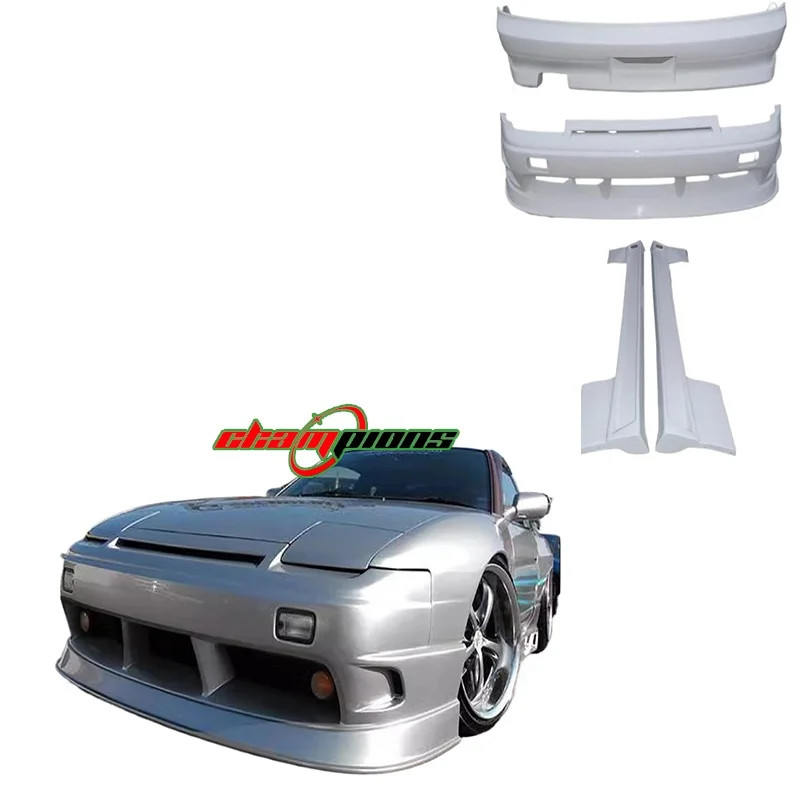 Factory Price 180SX Flash Style Body Kit Front Bumper Side Skirts Rear Bumper For Silvia 180SX S13