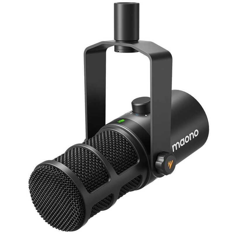 C Maono Pd400x Usb/Xlr Dynamic Microphone All Metal With One-Touch Mute Headphone Jack And Volume C