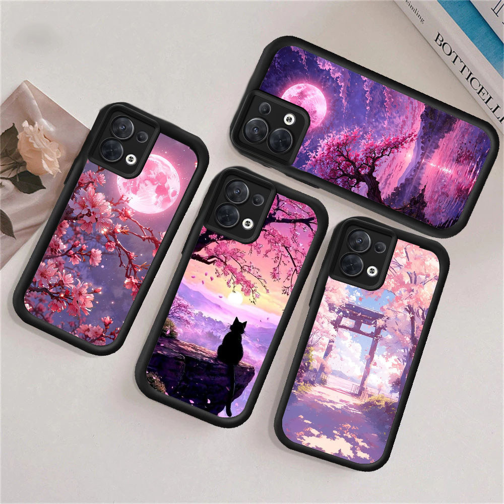 VK7 cherry blossom เคสสําหรับซิลิโคนอ่อนนุ่มกรณี Realme Narzo Note N63 30 SE N61 50 8S C61 N53 Q3 V1
