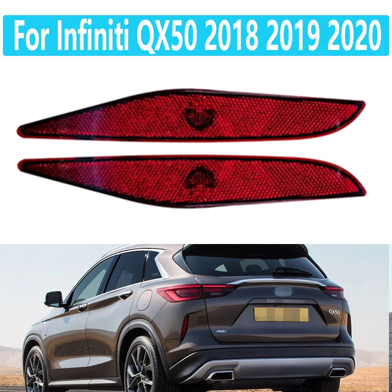 For Infiniti QX50 2018 2019 2020 Car Rear Bumper Taillight Reflector Light Parking Brake Light Fog