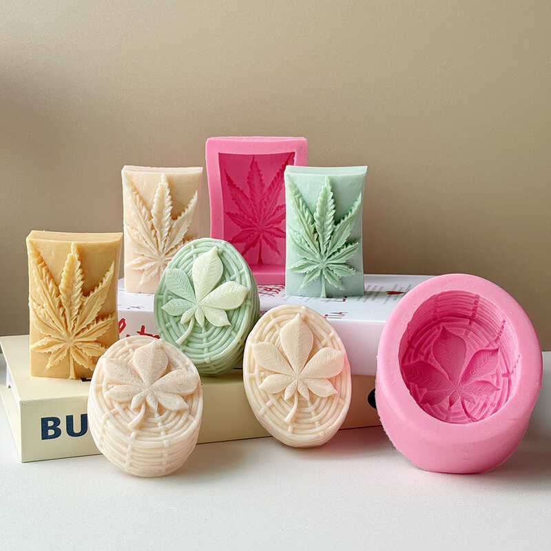 แม่พิมพ์ซิลิโคนสบู่ใบไม้ BK1196