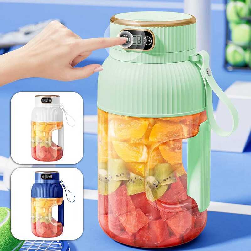 C Fruit Juicer Cup Portable Electric Fruit Mixer Stirrng Cup Large Capacity Smoothie Quick Making B