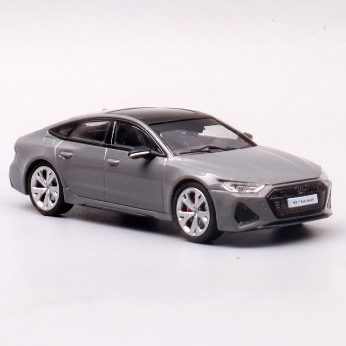 Qihui 1: 64 Audi RS7SportBack2021 โมเดลรถอัลลอยของขวัญตกแต่งพวงมาลัยล้อหน้า