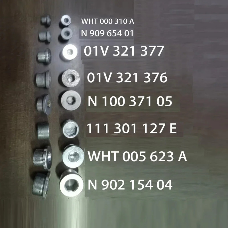 Transmission oil sump tubing screw FOR VW Audi 01V 321 377  01V 321 376 111 301 127 E N 100 371 05