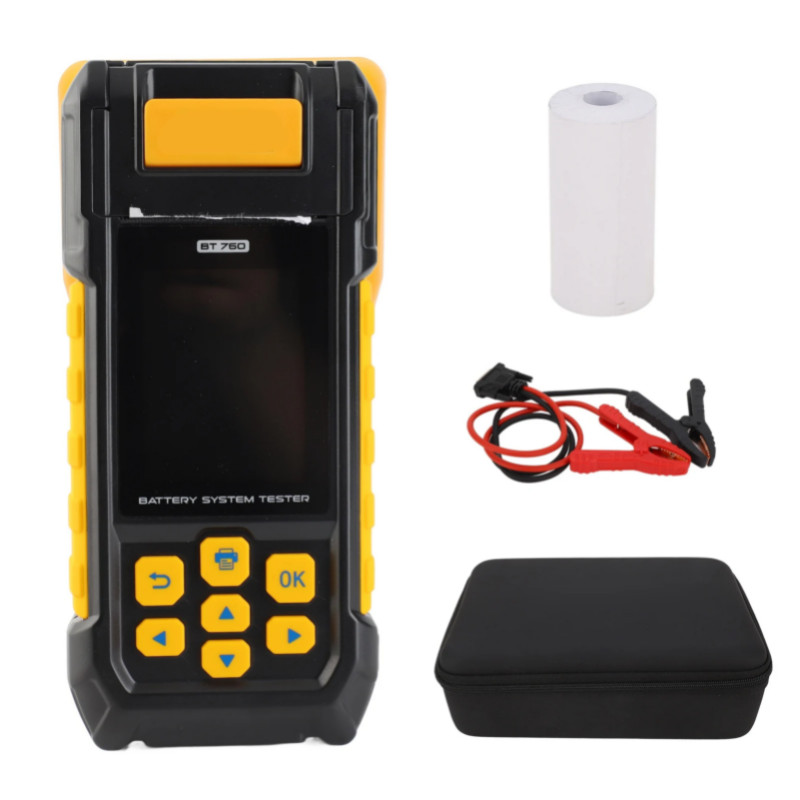 Battery Tester 12V Digital Automotive Car Battery Load Tester Analyzer Test with Printer Multi Lang