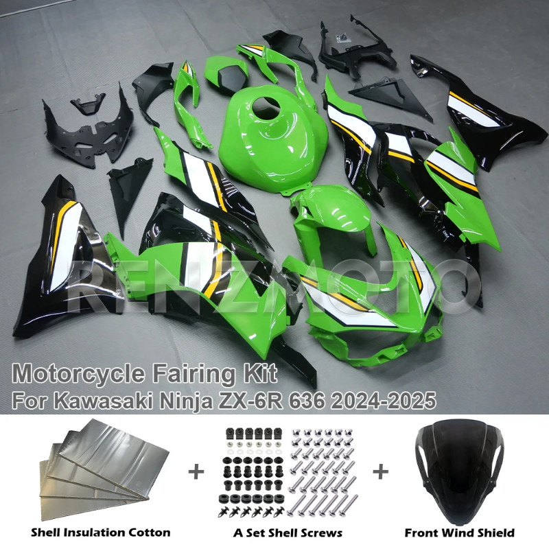 For Kawasaki ZX6R 636 ZX-6R 2024 2025 Motorcycle Plastic Shell Fairing Bodywork Set ZX636 ZX-6R ZX