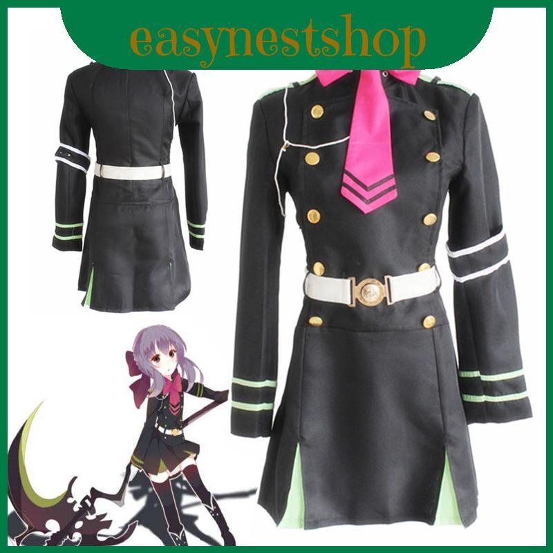 ชุดเดรสคอสเพลย์เครื่องแบบทหาร Hagi จาก Seraph Of The End
