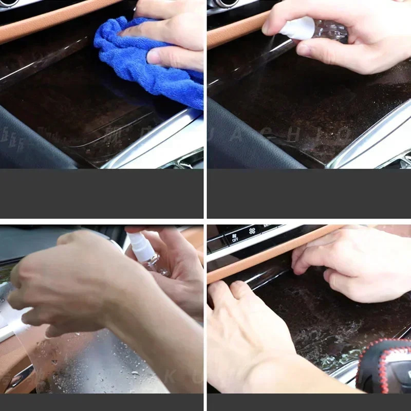 For Infiniti QX60 2022-2024 Accessories Car interior film transparent TPU Gear Panel Center Console